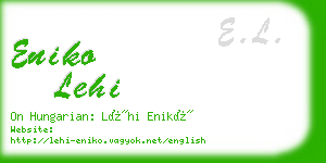 eniko lehi business card